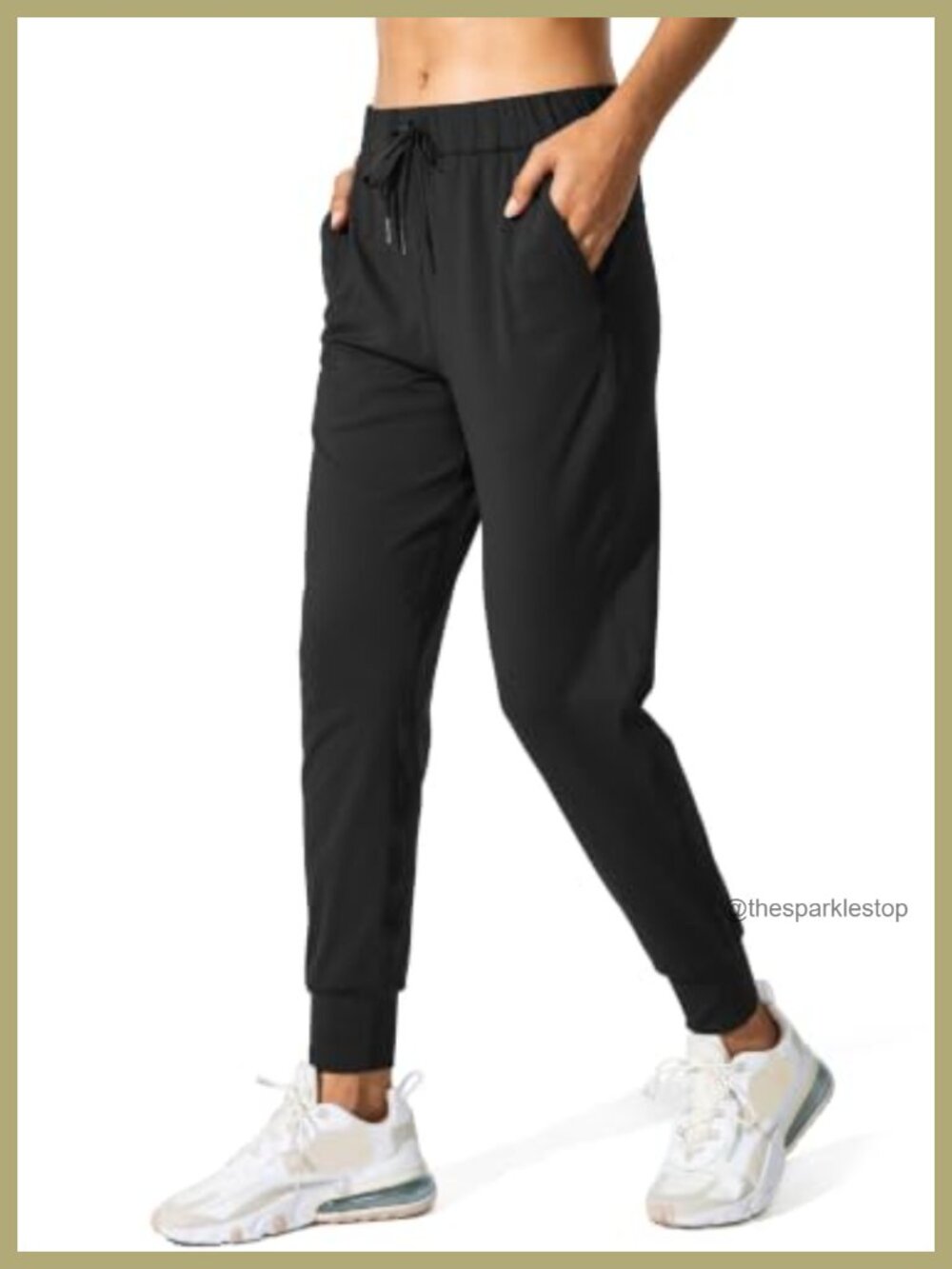 Women's Joggers Sweatpants with Pockets & Cuffed Ankle